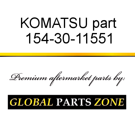 KOMATSU part 154-30-11551