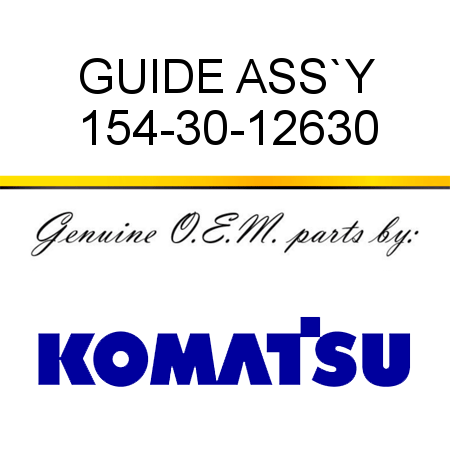 GUIDE ASS`Y 154-30-12630