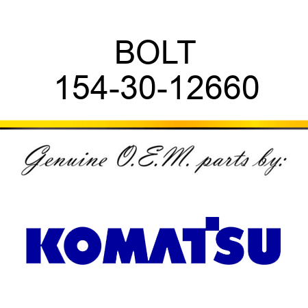 BOLT 154-30-12660