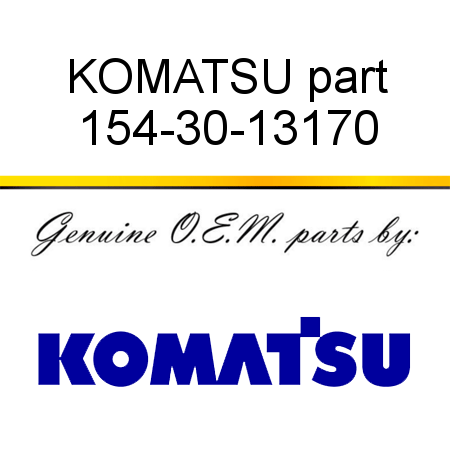 KOMATSU part 154-30-13170
