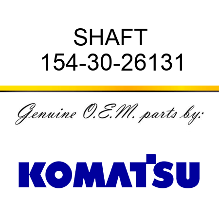 SHAFT 154-30-26131