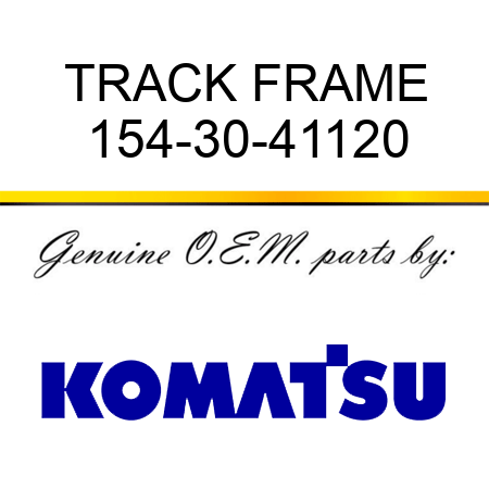 TRACK FRAME 154-30-41120