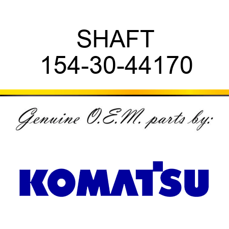 SHAFT 154-30-44170