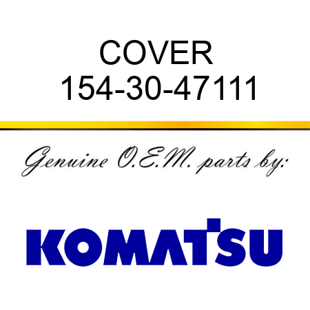 COVER 154-30-47111