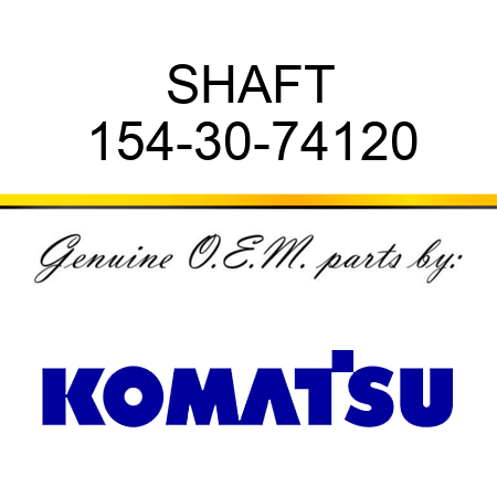 SHAFT 154-30-74120