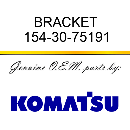 BRACKET 154-30-75191