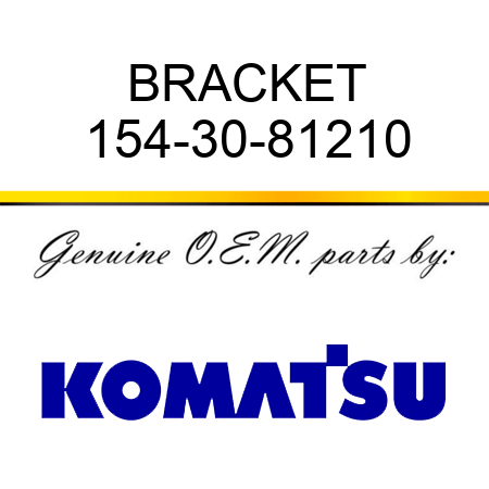 BRACKET 154-30-81210