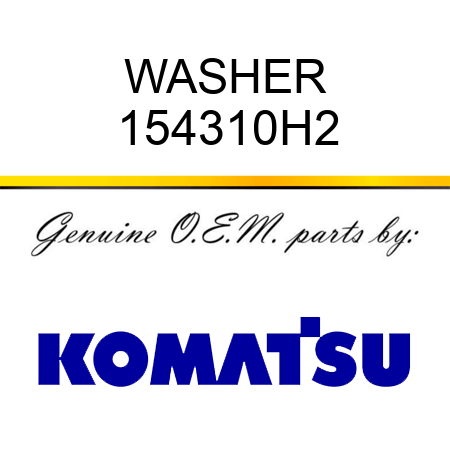 WASHER 154310H2