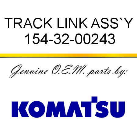 TRACK LINK ASS`Y 154-32-00243