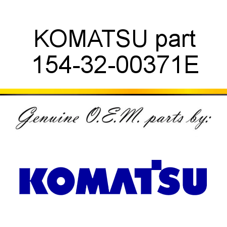 KOMATSU part 154-32-00371E