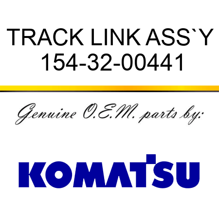 TRACK LINK ASS`Y 154-32-00441