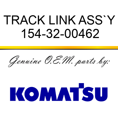 TRACK LINK ASS`Y 154-32-00462
