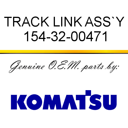 TRACK LINK ASS`Y 154-32-00471