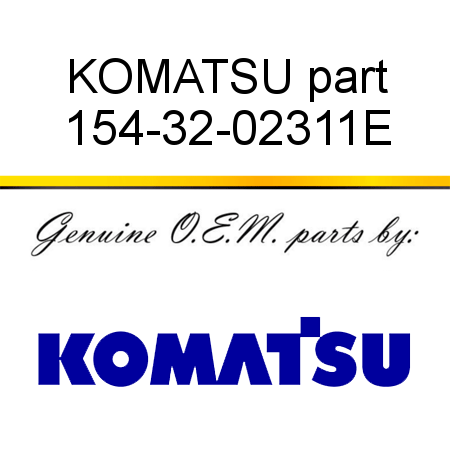 KOMATSU part 154-32-02311E