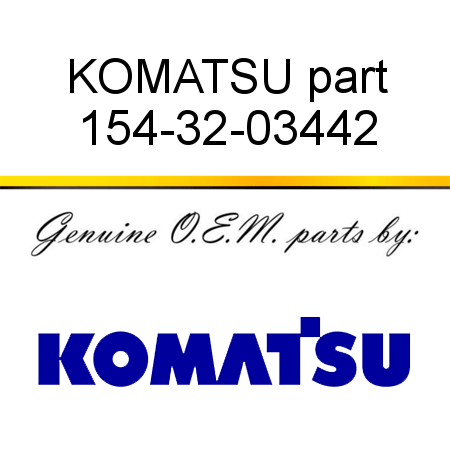 KOMATSU part 154-32-03442