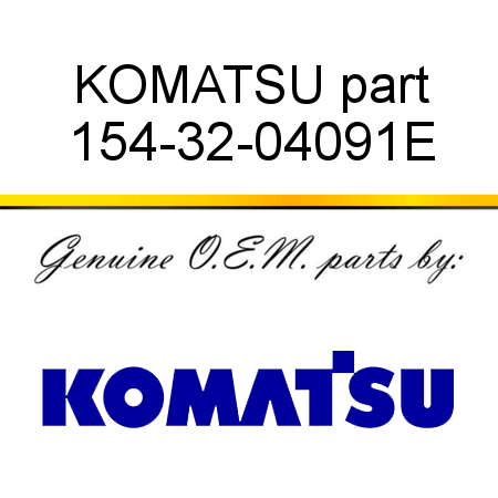 KOMATSU part 154-32-04091E