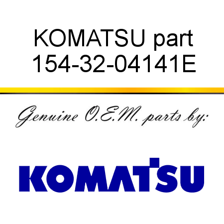 KOMATSU part 154-32-04141E