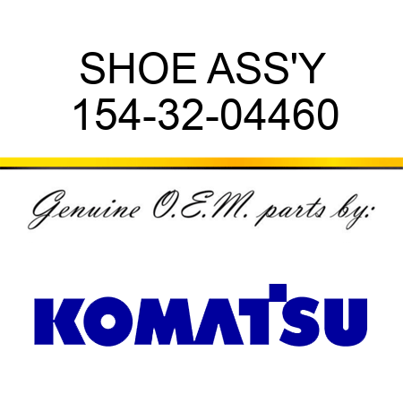 SHOE ASS'Y 154-32-04460