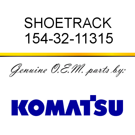 SHOE,TRACK 154-32-11315