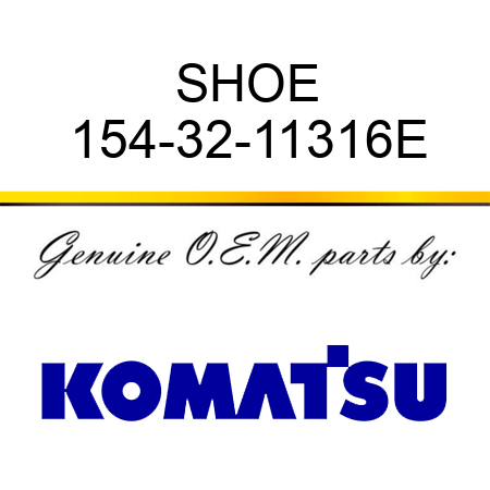 SHOE 154-32-11316E