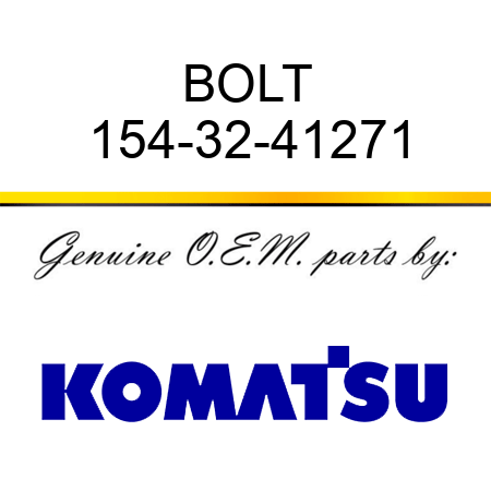 BOLT 154-32-41271