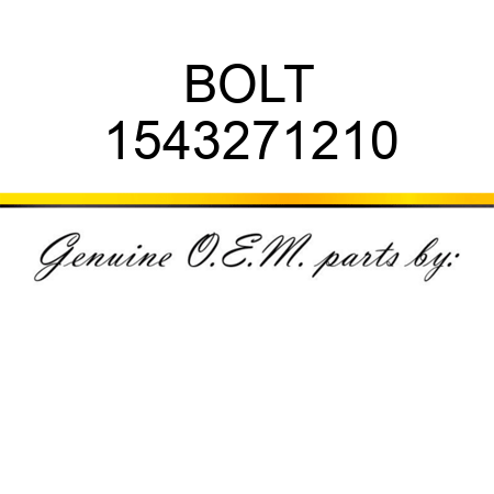BOLT 1543271210