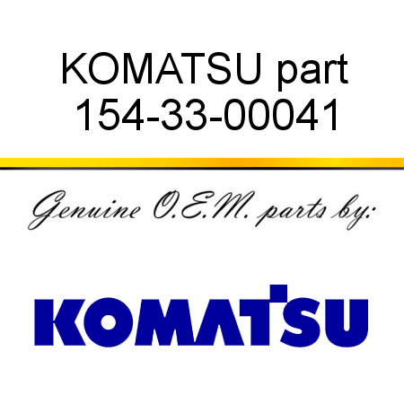KOMATSU part 154-33-00041