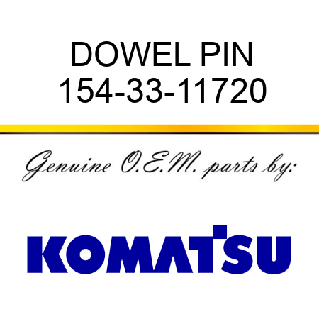 DOWEL PIN 154-33-11720