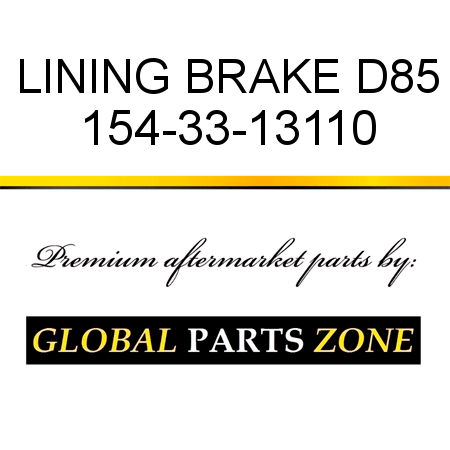 LINING, BRAKE D85 154-33-13110