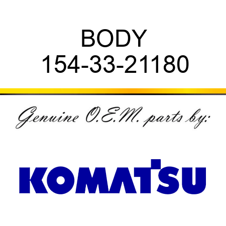 BODY 154-33-21180