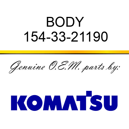 BODY 154-33-21190