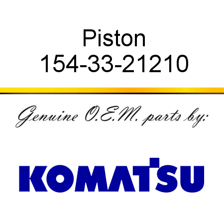 Piston 154-33-21210
