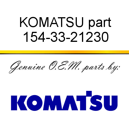 KOMATSU part 154-33-21230