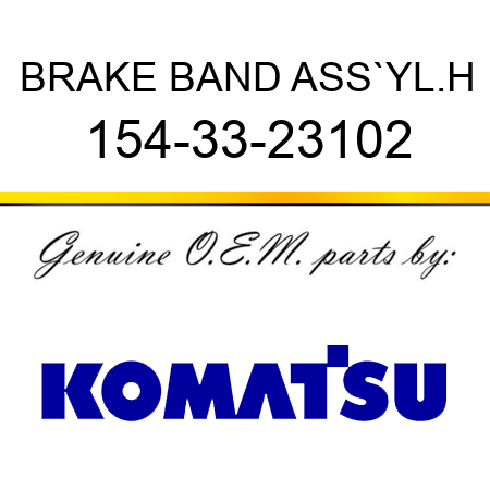 BRAKE BAND ASS`Y,L.H 154-33-23102
