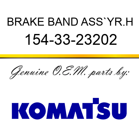 BRAKE BAND ASS`Y,R.H 154-33-23202