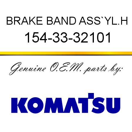 BRAKE BAND ASS`Y,L.H 154-33-32101