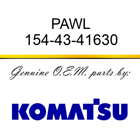 PAWL 154-43-41630