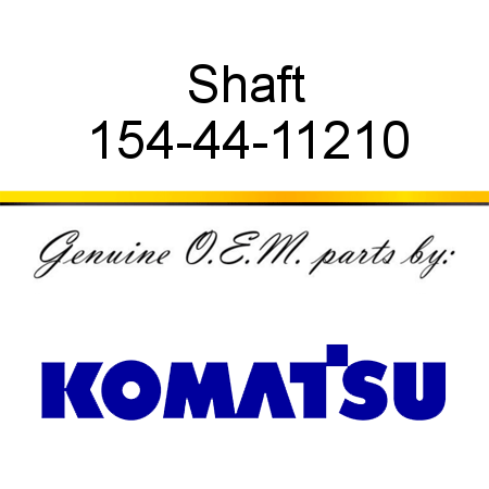 Shaft 154-44-11210