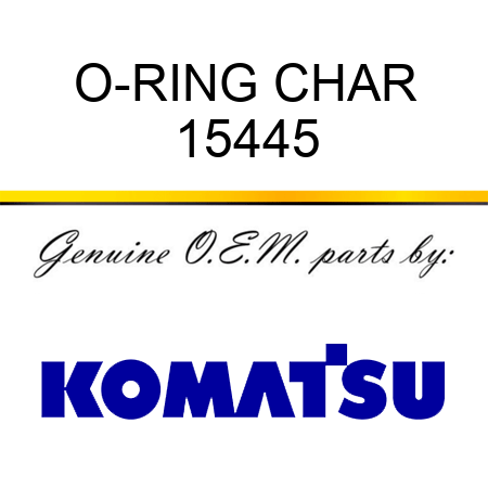 O-RING, CHAR 15445