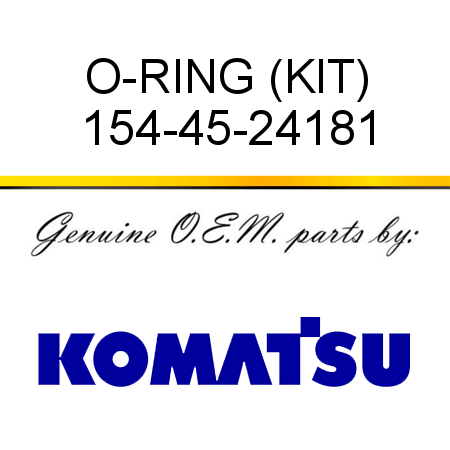 O-RING (KIT) 154-45-24181