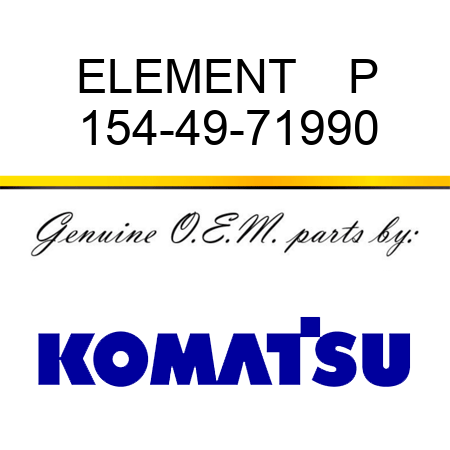 ELEMENT    P 154-49-71990