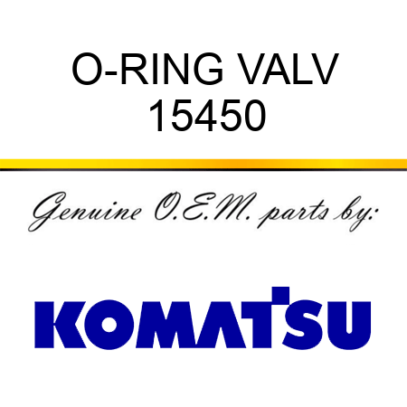 O-RING, VALV 15450