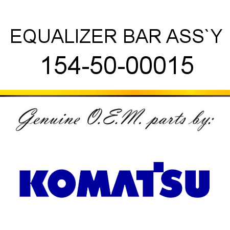 EQUALIZER BAR ASS`Y 154-50-00015
