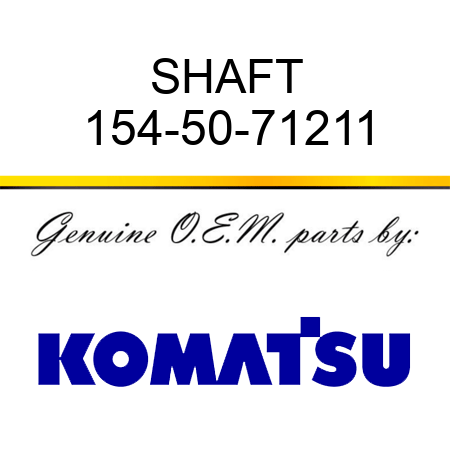 SHAFT 154-50-71211