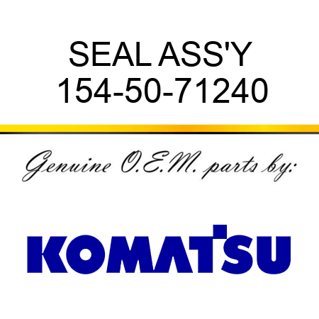 SEAL ASS'Y 154-50-71240