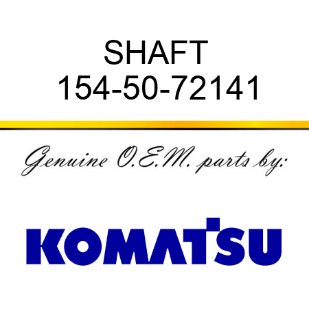SHAFT 154-50-72141