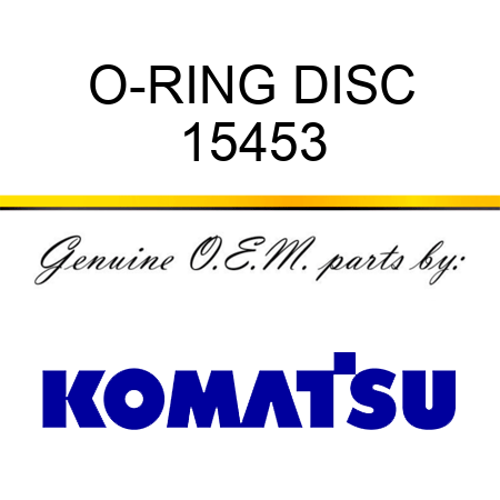 O-RING, DISC 15453