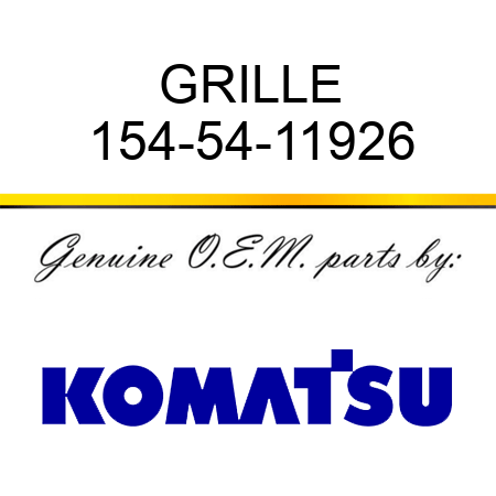 GRILLE 154-54-11926