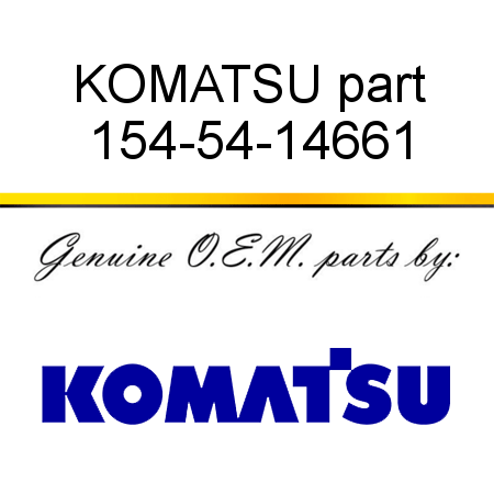 KOMATSU part 154-54-14661