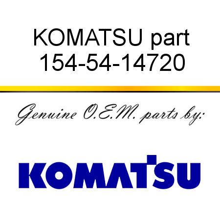 KOMATSU part 154-54-14720